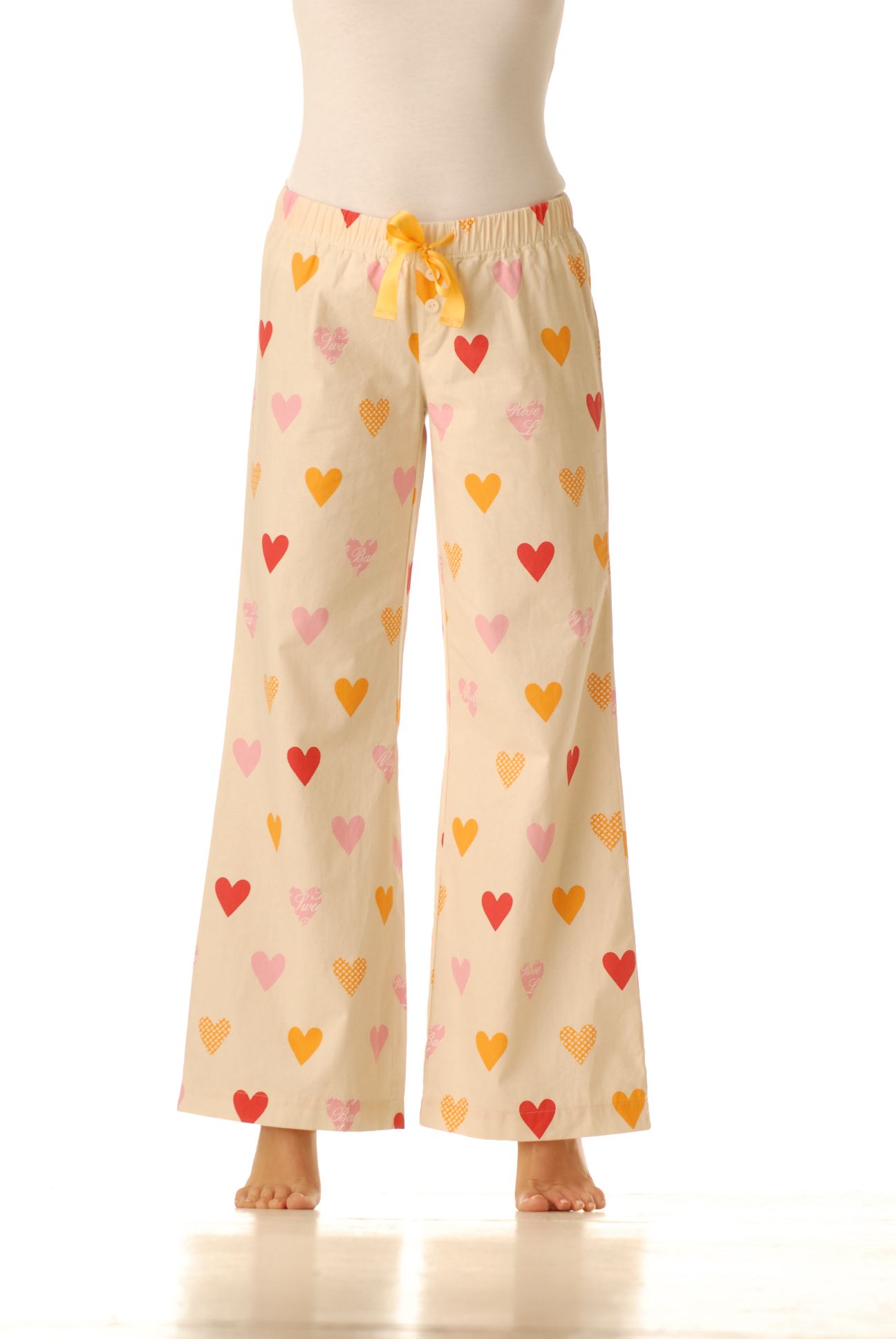 Pyžamové kalhoty – Srdíčka